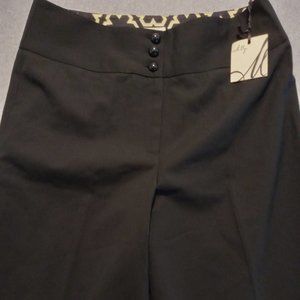 Milly Wide Legged Wool Dress Pants in Black Size 6 NWT